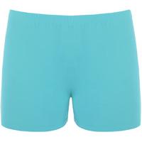 Kim Basic Jersey Stretch Hot Pants - Turquoise