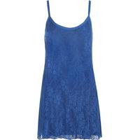 Kinley Lace Strappy Sleeveless Top - Royal Blue