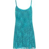Kinley Lace Strappy Sleeveless Top - Turquoise