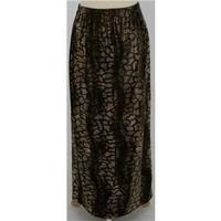 Kim & Company - Size: M - Brown - Patterned skirt