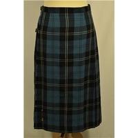 Kilted skirt by Kinloch Anderson - Size: 12 - Blue - Calf length skirt