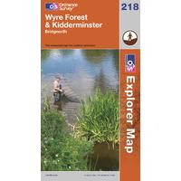 Kidderminster & Wyre Forest - OS Explorer Active Map Sheet Number 218