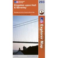 Kingston upon Hull & Beverley - OS Explorer Active Map Sheet Number 293