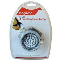 Kingavon LED 4 Function Head Lamp, Silver