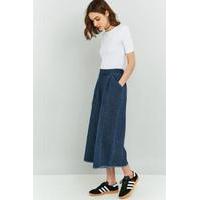 kings of indigo rhonda wide leg cropped jeans blue