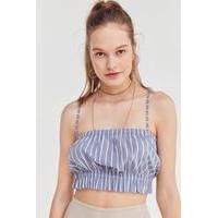 Kimchi Blue Elaina Ruffle Cropped Tank Top, WHITE