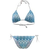 Kiwi Turquoise Triangle Swimsuit Melly Jolly women\'s Bikinis in blue