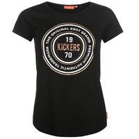kickers print t shirt ladies