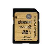 kingston ultimate flash memory card 16 gb uhs class 1 class10 233x sdh ...