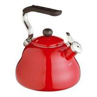 kitchen craft 2 l lexpress whistling kettle red