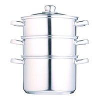 KitchenCraft Clearview Stainless Steel 3 Tier Steamer