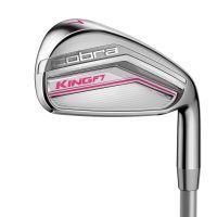 King F7 Womens Irons - Silver/Pink