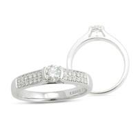 Kissing Diamonds Ring Holly Blossom 18ct White Gold