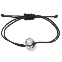Kit Heath Silver Siren Black Cord Bracelet 70254HP010