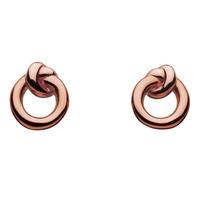 kit heath rose gold plated amity knot studs 40238rg015