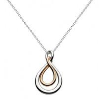 Kit Heath Silver Rose Gold Plated Infinity Pendant 91341RG014