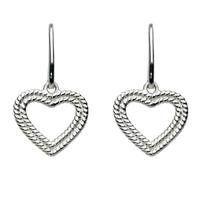 Kit Heath Silver Deuce Heart Earrings 60278HP011