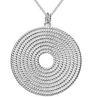 Kit Heath Silver Large Coiled Disc Pendant 90290HP011