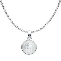 Kit Heath Silver Round Clear Faceted Cubic Zirconia Pendant 90261CL010