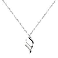 Kit Heath Silver Petite Twisted Scoop Necklace 90355HP013