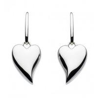 Kit Heath Lustful Heart Silver Dropper Earrings 60FT