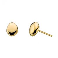 Kit Heath Tumble Gold Plated Plain Stud Earrings 40VPGD016