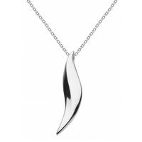 Kit Heath Silver Bevel Wave Pendant 9174PH018