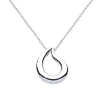 Kit Heath Silver Teardrop Necklace 90337HP012