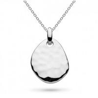 Kit Heath Silver Pebble Hammered Pendant 9183HD020