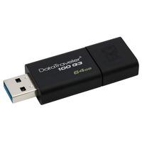 Kingston DT100G3/64GB DataTraveler 100 G3 USB 3.0 Flash Drive 64GB