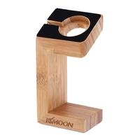 kkmoon apple watch handcrafted wood stand charging dock station platfo ...