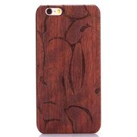 KKmoon Rosewood + PC Phone Case Protective Cover Shell for 5.5 Inches iPhone 6 Plus/6S Plus Eco-friendly Material Stylish Portable Ultrathin Anti-scra