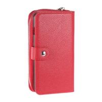 KKmoon 2 in 1 Zipper Wallet Phone Case Cover PU Leather Protective Shell Detachable Folio Flip Holster Carrying Case Card Holder for iPhone 6 6S 4.7in