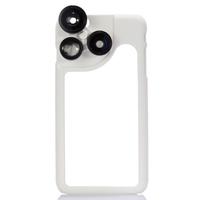 KKmoon 4-in-1 Phone Photo Lens 180° Fisheye 120° Wide Angle 2X Telephoto 2X Macro Set with Case for iPhone 6 Plus 6S Plus