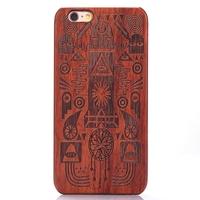 KKmoon Rosewood + PC Phone Case Protective Cover Shell for 5.5 Inches iPhone 6 Plus/6S Plus Eco-friendly Material Stylish Portable Ultrathin Anti-scra
