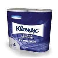 kleenex comfort small toilet roll 2 ply 4 rolls of 160 sheets pack of