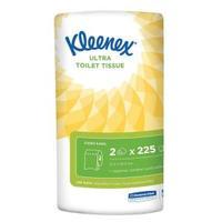 kleenex small toilet roll 2 ply 2 rolls of 225 sheets pack of 24 8474