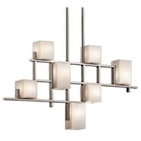 klcity lights7b city lights classic pewter 7 light linear chandelier