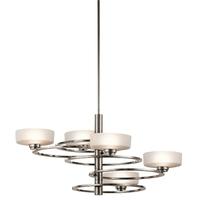 klaleeka5b aleeka 5 light classic pewter chandelier orbiting around ce ...