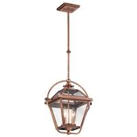 KL/RYEGATE/S ACO Ryegate 2 Light Antique Copper Ceiling Lantern Pendant