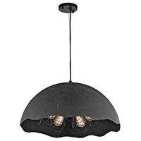 KL/FRACTURE/P/L Fracture 5 Light Weathered Zinc Ceiling Pendant