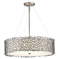 KL/SILCORAL/P/B Silver Coral Large Pendant Ceiling Light