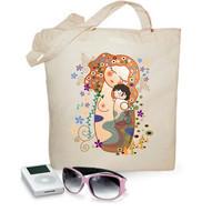 Klimt style kokeshi maternity bag