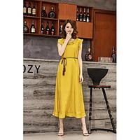 klimeda womens going out casualdaily cute swing dresssolid round neck  ...