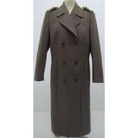 KL Brown double breasted Overcoat Size 40 = UK 12