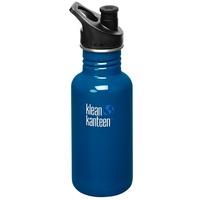 klean kanteen classic 532ml water bottle with sport cap blue planet