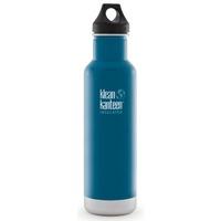 klean kanteen classic 592ml water bottle with loop cap winter lake