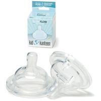 klean kanteen baby silicone nipples clear pack of 2 slow flow