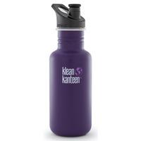 klean kanteen classic 532ml water bottle with sport cap berry syrup