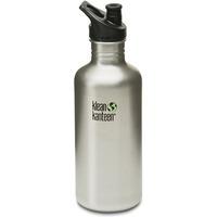 KLEAN KANTEEN CLASSIC 1182ML WATER BOTTLE WITH SPORT CAP (BRUSH STAINLESS)